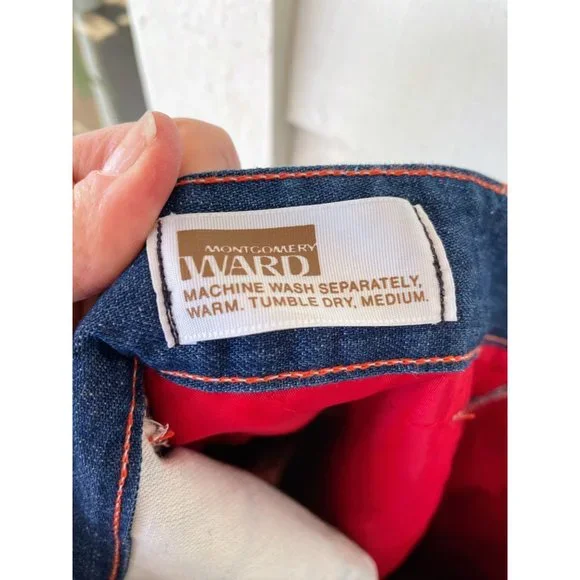 Vintage Montgomery Wards Mens Insulated Jeans 1960s 33/29